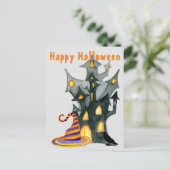 Carte Postale Maison Halloween (Debout devant)