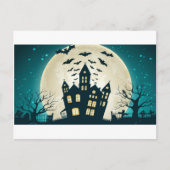 Carte Postale Maison Halloween (Devant)