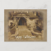 Carte Postale Maison hantée à Halloween (Devant)