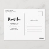 Carte Postale Maison hantée avec citrouilles Halloween Merci (Dos)