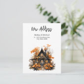 Carte Postale Maison hantée avec citrouilles Halloween Nouvelle (Debout devant)