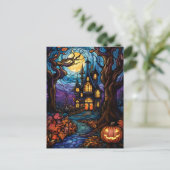 Carte Postale Maison hantée de style verre tendu (Debout devant)