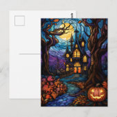 Carte Postale Maison hantée de style verre tendu (Devant / Derrière)