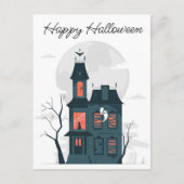 Carte Postale Maison hantée d'Halloween (Devant)