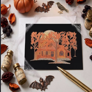 Carte Postale Maison Hantée Épouvantable d'Halloween