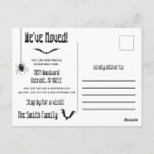 Carte Postale Maison hantée, Halloween Thème Déménagement Annoue (Dos)