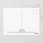 Carte Postale Maison hantée, pleine lune, chat noir Halloween (Dos)