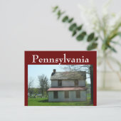 Carte Postale Maison Historique de Pennsylvanie (Debout devant)