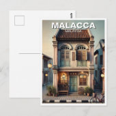 Carte Postale Maison historique Malacca Shophouse Malaisie (Devant / Derrière)