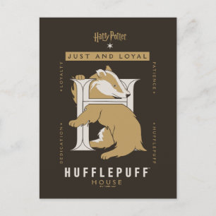 Carte Postale Maison HUFFLEPUFF™ Juste Et Loyale