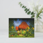 Carte Postale Maison imaginaire fraise (Debout devant)