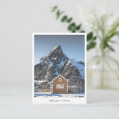 Carte Postale Maison jaune Sakrisoya Lofoten Îles (Debout devant)