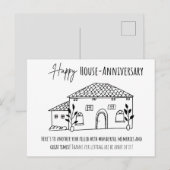 Carte Postale Maison joyeuse - Anniversaire (Devant / Derrière)