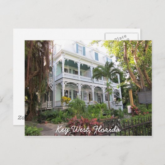 Carte Postale Maison Key West Florida (Devant / Derrière)