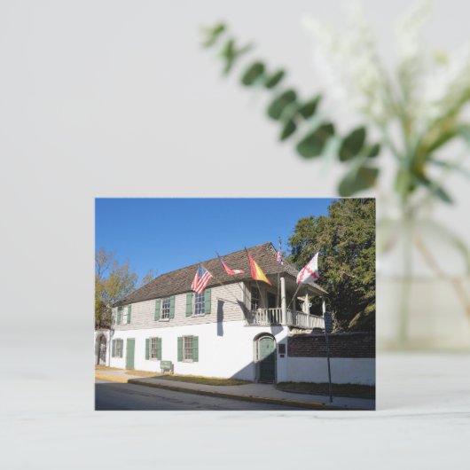 Carte Postale maison la plus ancienne st augustine florida (Debout devant)