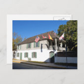 Carte Postale maison la plus ancienne st augustine florida (Devant / Derrière)