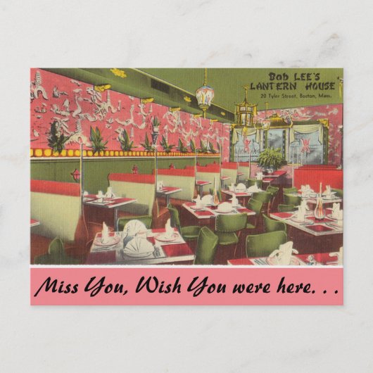 Carte Postale Maison lanterne du Massachusetts, Boston (Devant)