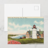 Carte Postale Maison légère, Wood Hole, Cape Cod Massachusetts (Devant / Derrière)
