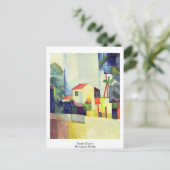 Carte Postale Maison Lumineuse D'Août Macke (Debout devant)