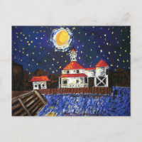 Maison lumineuse de nuit étoilée