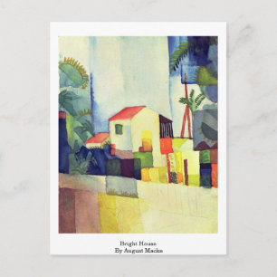 Carte Postale Maison Lumineuse Par August Macke