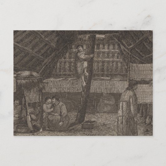 Carte Postale Maison Oonalashka, Alaska (Devant)