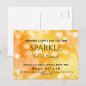 Carte Postale Maison ouverte de biens immobiliers Sparkle Pop pa (Devant / Derrière)