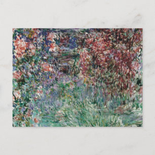 Carte Postale Maison parmi les roses de Claude Monet