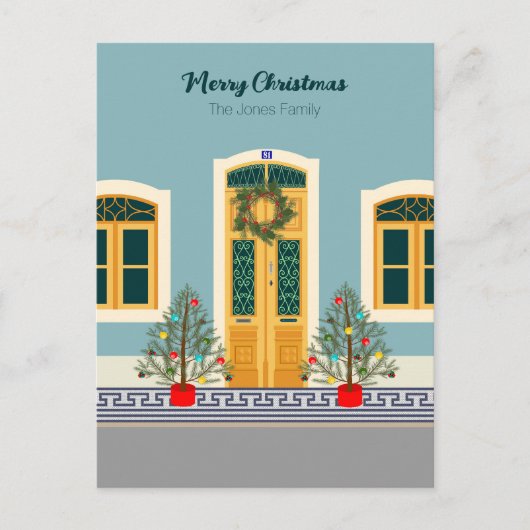 Carte Postale Maison Portugaise de Noël (Devant)