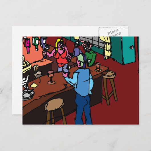 Carte Postale Maison publique (Devant / Derrière)