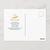 Carte Postale Maison Rouge À Vendre Annonce Immobilier (Dos)