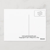 Carte Postale Maison rouge en hiver (Dos)