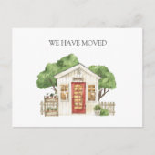 Carte Postale Maison Rustique Porte Rouge Ferme Nous Avons Démén (Devant)