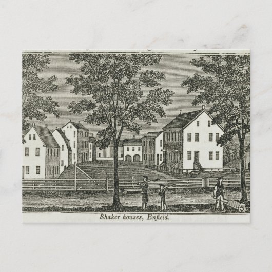 Carte Postale Maison Shaker à Enfield (Devant)