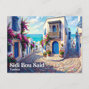 Carte Postale Maison Sidi Bou Said Tunisie