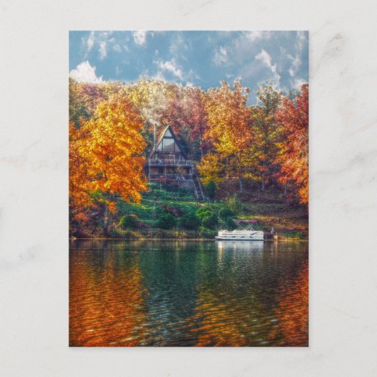 Carte Postale Maison sur le lac (Devant)