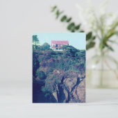 Carte Postale Maison sur une falaise, Tenby, Wales, Royaume-Uni (Debout devant)