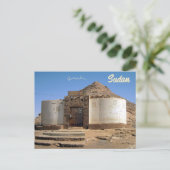 Carte Postale Maison traditionnelle dans Wadi Halfa Soudan (Debout devant)