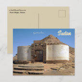 Carte Postale Maison traditionnelle dans Wadi Halfa Soudan (Devant / Derrière)