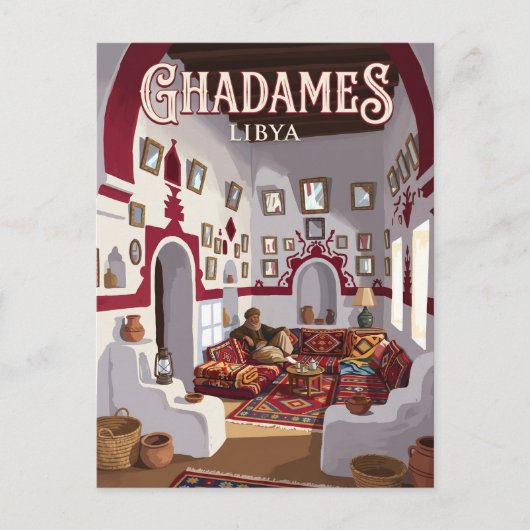 Carte Postale Maison traditionnelle de Ghadamès Libye (Devant)