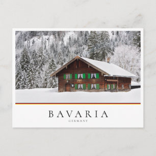 Carte Postale Maison traditionnelle en bois en Bavière, Allemagn