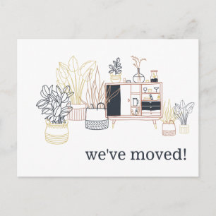 Carte Postale Maison Unique Boho Plantes d'Intérieur Nous Avons