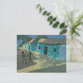 Carte Postale Maison verte Inde (Debout devant)