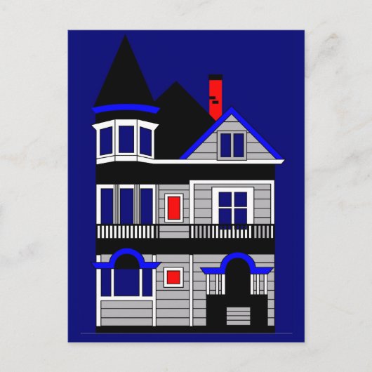 Carte Postale Maison victorienne (Devant)