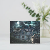 Carte Postale Maison victorienne d'Halloween (Debout devant)