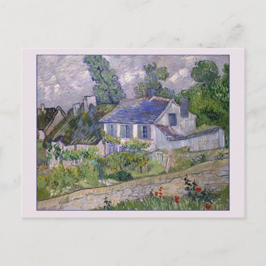 Carte Postale Maisons à Auvers par van Gogh (Devant)