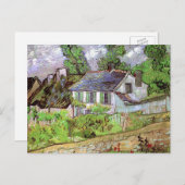 Carte Postale Maisons à Auvers par Vincent van Gogh (Devant / Derrière)