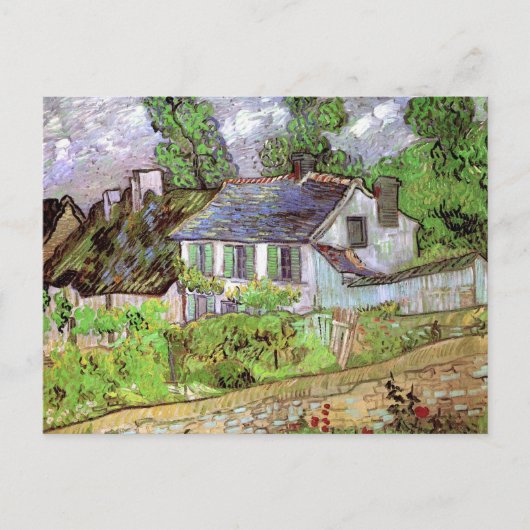 Carte Postale Maisons à Auvers par Vincent van Gogh (Devant)