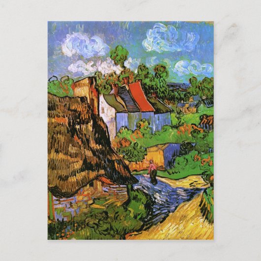 Carte Postale Maisons à Auvers Van Gogh Beaux-Arts (Devant)
