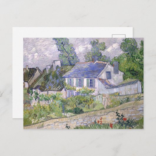 Carte Postale Maisons à Auvers Vincent van Gogh (Devant / Derrière)